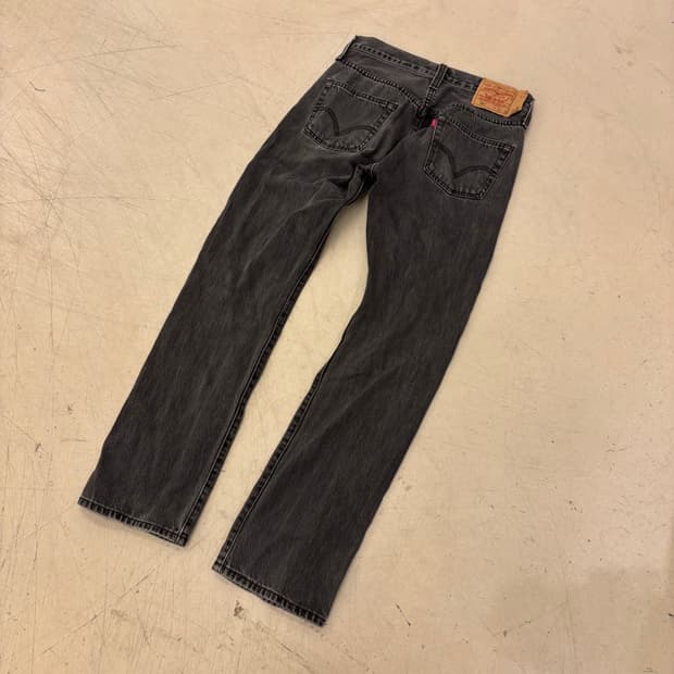 리바이스 501 흑청 데님 팬츠