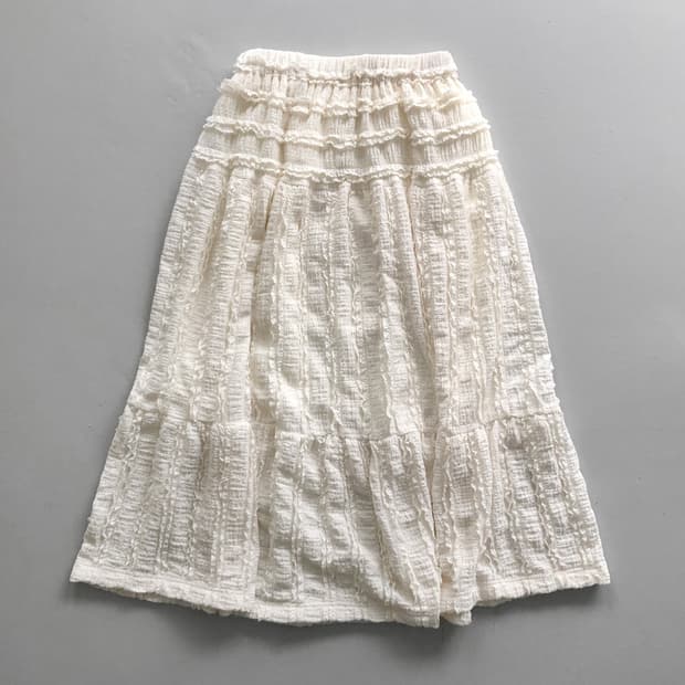 lace frill skirt