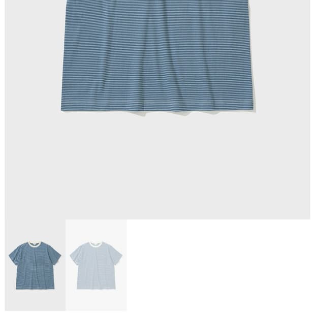 [S] 셔터 25SS 투톤 스트라이프 티셔츠
