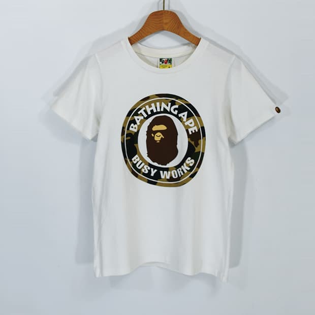 A BATHING APE 카모서클로고티셔츠