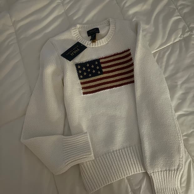 폴로걸즈 폴로랄프로렌 성조기니트