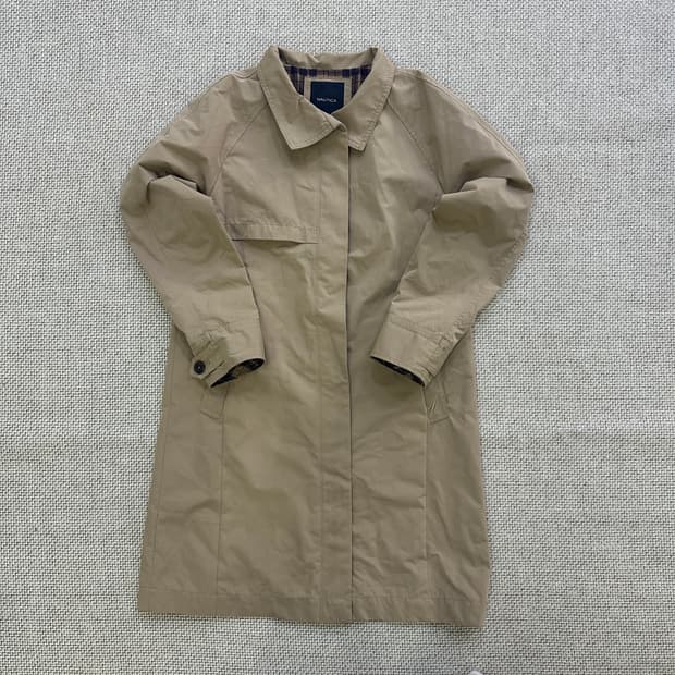 M 노티카 베이지색 트렌치코트 0417D