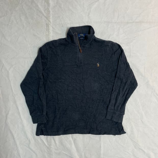 폴로 하프집업 니트 