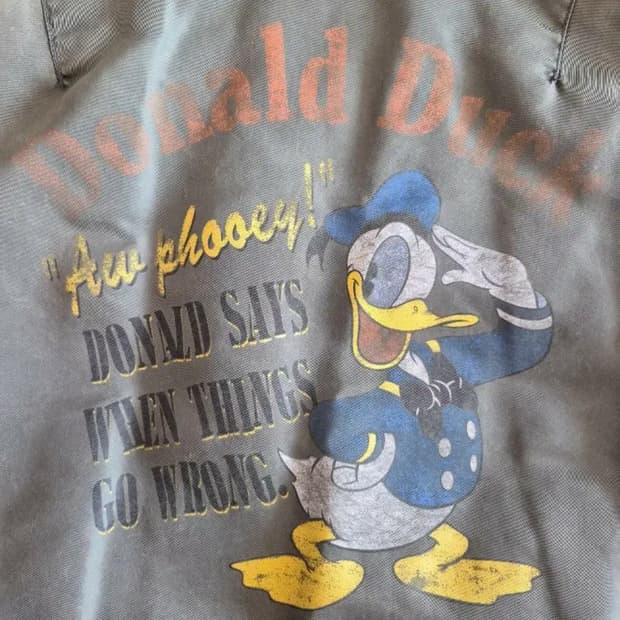 90s AVIREX x Disney "Donald Duck" MA-1