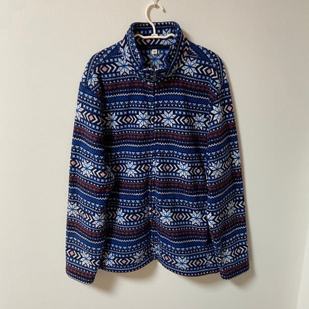 빈티지 눈꽃 고르딕 플리스