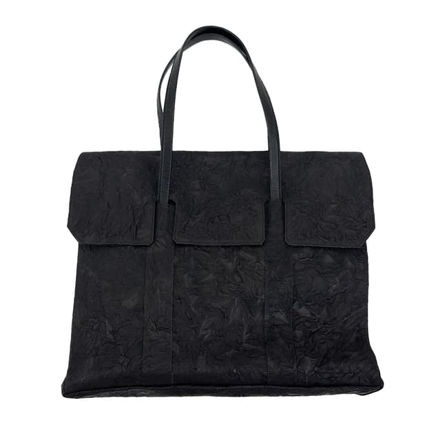  i ro se Crinkled Leather Tote Bag