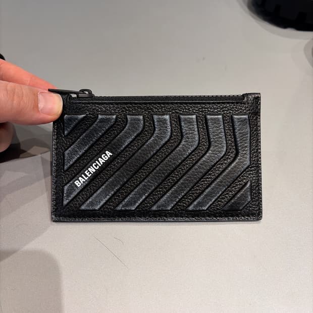 (정품/새상품) 발렌시아가 더티 이펙트 블랙 롱 카 카드지갑