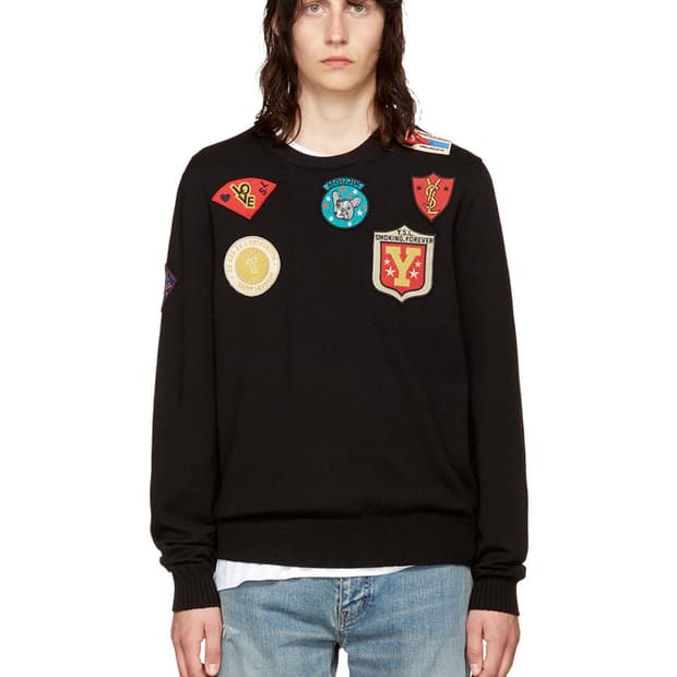 17FW Saint Laurent 멀티패치 니트