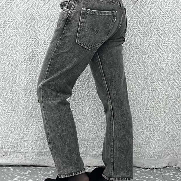 리바이스 실버탭 디스트로이드 흑청 데님팬츠 30인치 C10162