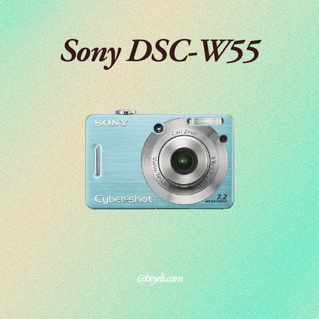 소니 사이버샷 W55 블루 !! (Sony DSC-W55)