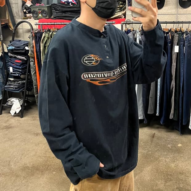 할리데이비슨 플레임 롱슬리브 (110)