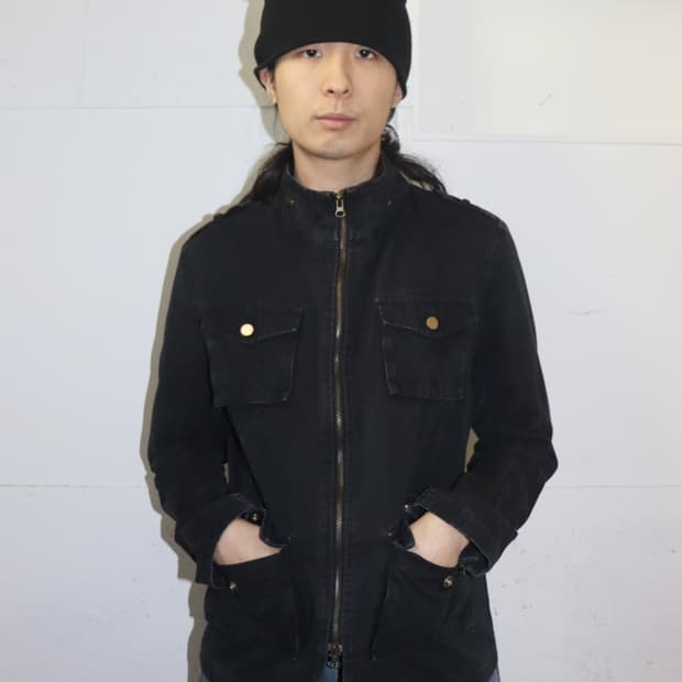 빈티지 4포켓 워크 자켓 블랙