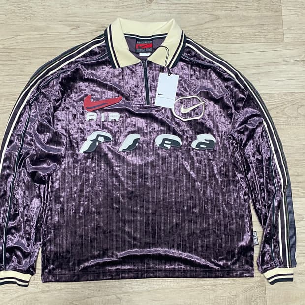 [s] 나이키 x cpfm 사커 저지 버건디 애쉬