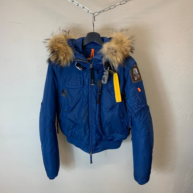 파라점퍼스 퍼 후드 크롭패딩