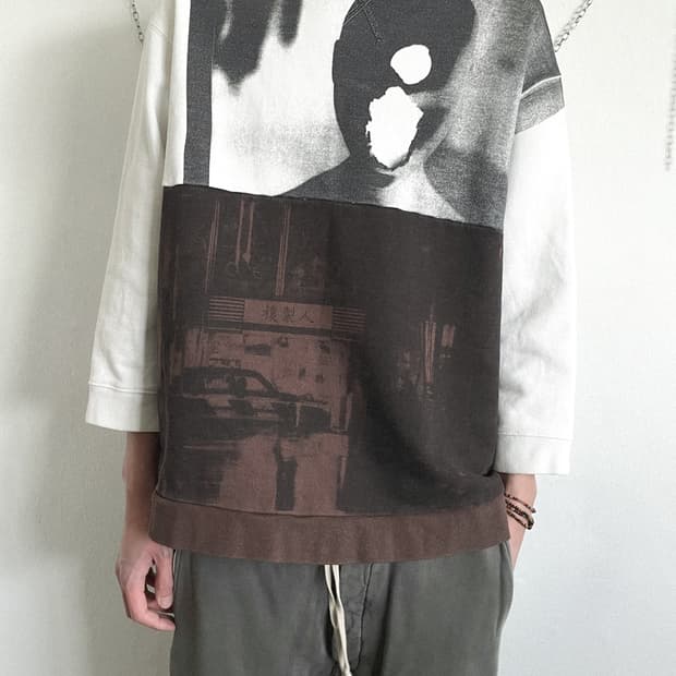 라프시몬스 18SS 블레이드 러너 크루넥 스웨트셔츠