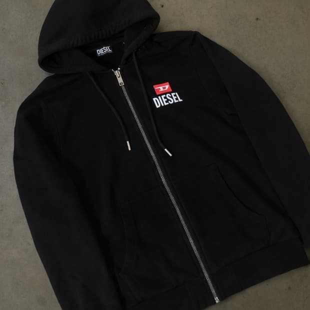 디젤 블랙 후드집업