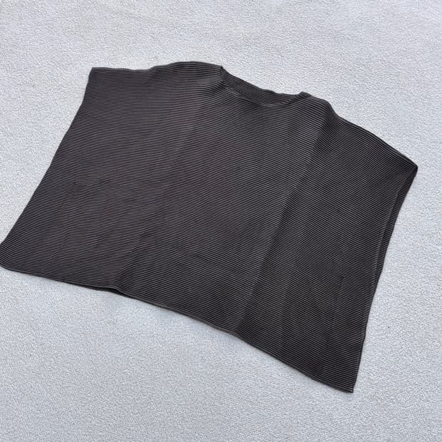 F 플리츠미 플리츠 반팔 티셔츠 0401E