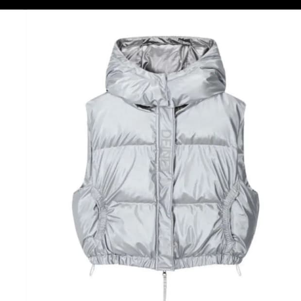 다이닛 패딩조끼 실버 새상품