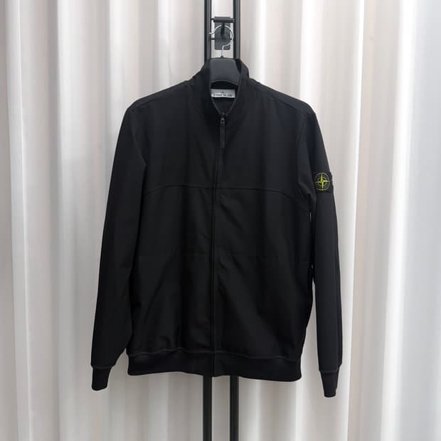 [XL] 24SS 스톤아일랜드 와펜 트랙 자켓 블랙