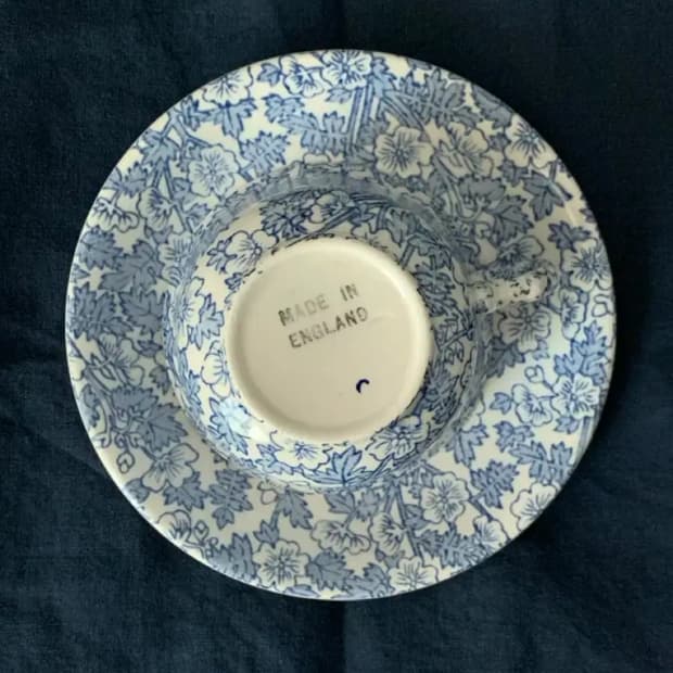 빈티지 버얼리친츠 컵앤소서 