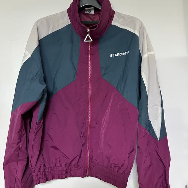 SEARCH410 컬러블록 바람막이 자켓