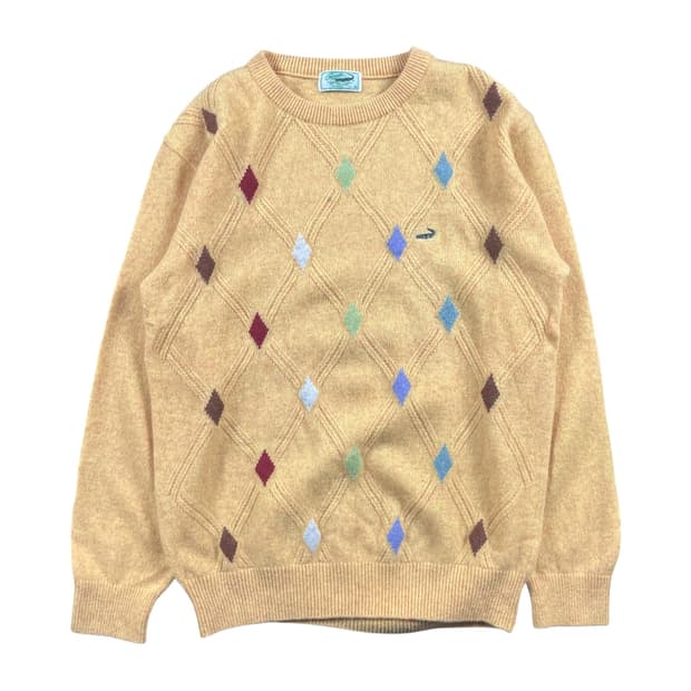 CROCODILE 노랑색 울 니트 