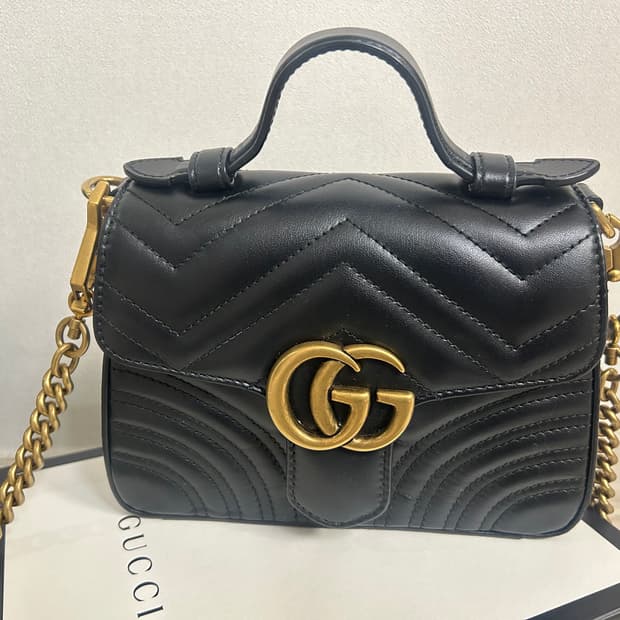 구찌 마몽 탑핸들백 미니