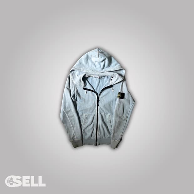 스톤아일랜드 스카이블루 후드집업