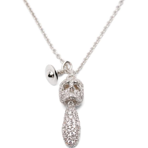 비비안웨스트우드 25fw 젬스톤 스컬 목걸이