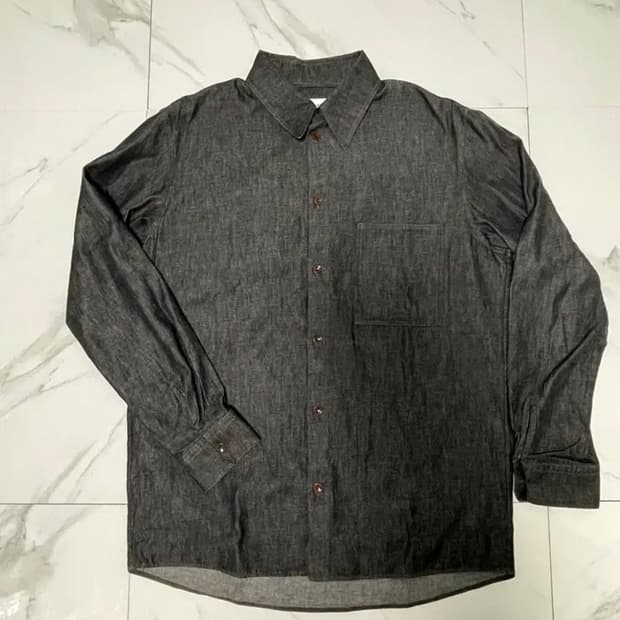 새상품 르메르 샴브레이 셔츠 48 다크그레이