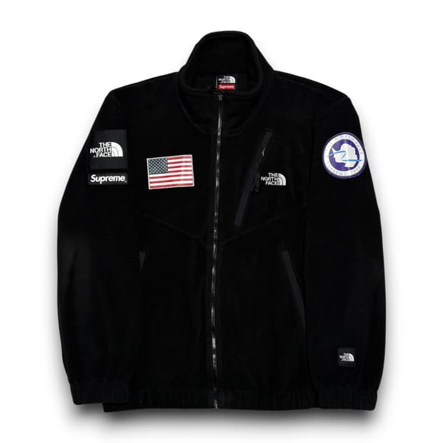 슈프림 x 노스페이스 17SS 트랜스 안타티카 익스페디션 폴라텍 플리스