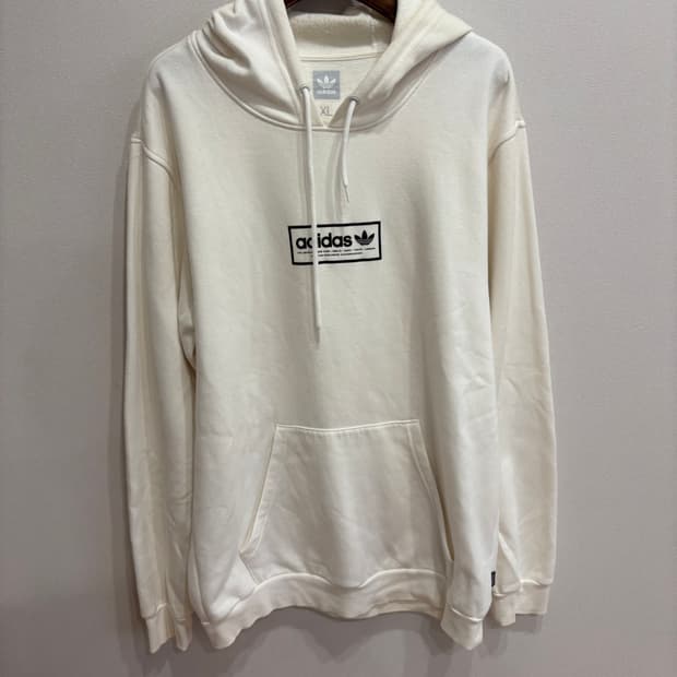 아디다스 후드티 XL 아이보리