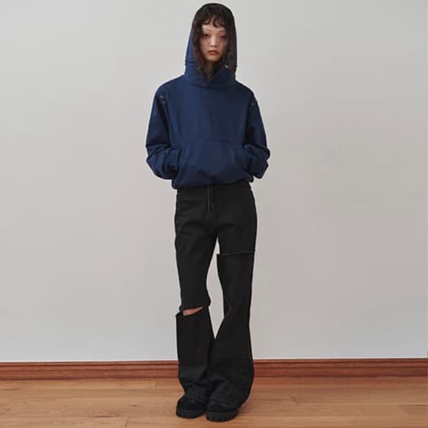 PLZPROJECT 커팅 부츠컷