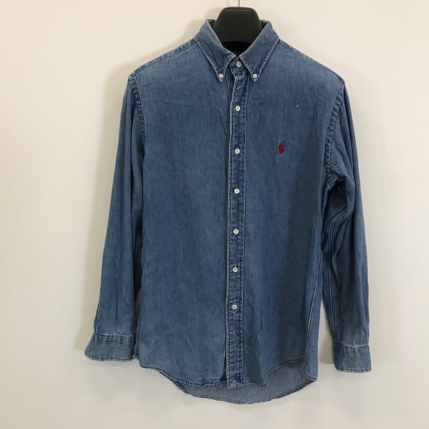 폴로 랄프로렌 빈티지 데님셔츠 [90-95]