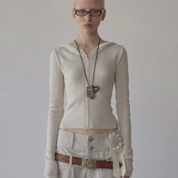 스컬프터 실루엣 니트집업 Silhouette Knit Zip-Up