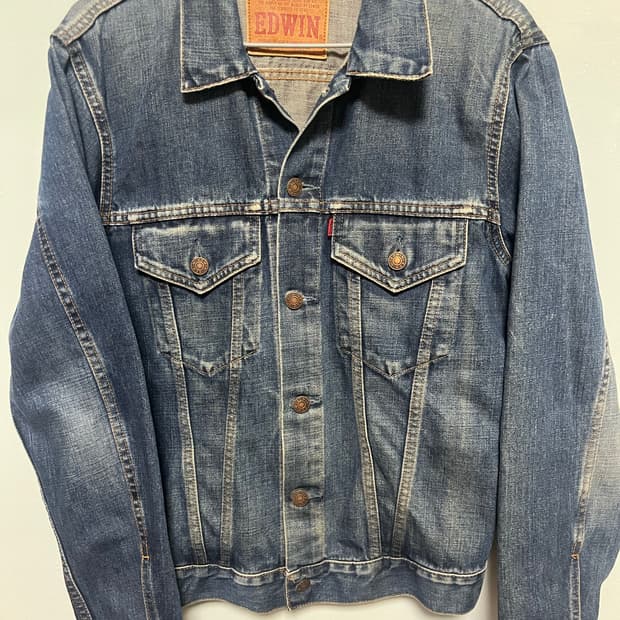 에드윈 데님 청자켓