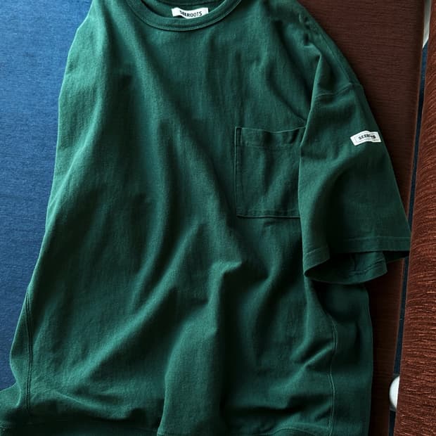 Design patch wide silhouette t-shirt