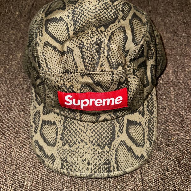 Supreme Snakeskin Mesh Camp Cap