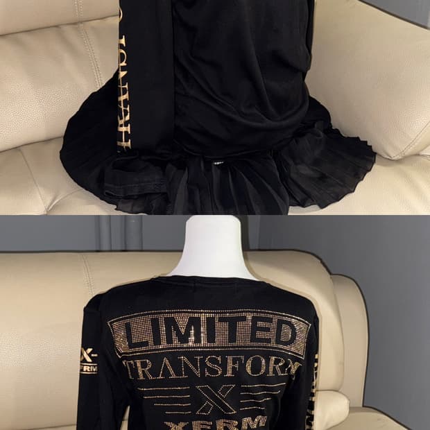 Xfrm lettering cubic long sleeve