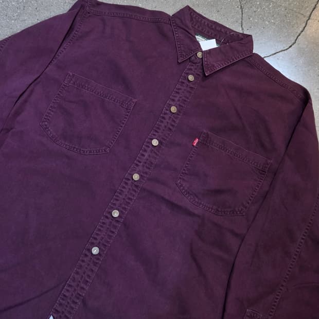 Levis 리바이스 퍼플 긴팔셔츠