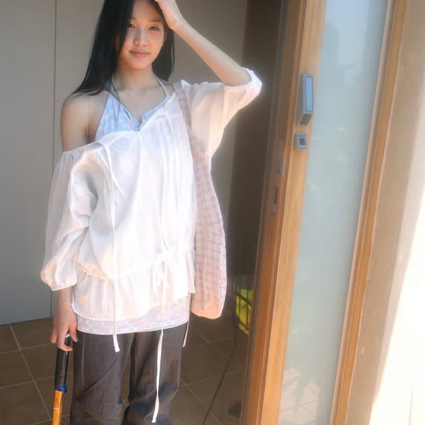 당일배송) 인앤양인하모니 시에스타 블라우스 아이보리