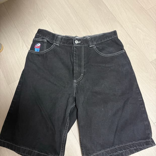 [M]폴라스케이트 빅보이 데님 쇼츠 반바지 블랙