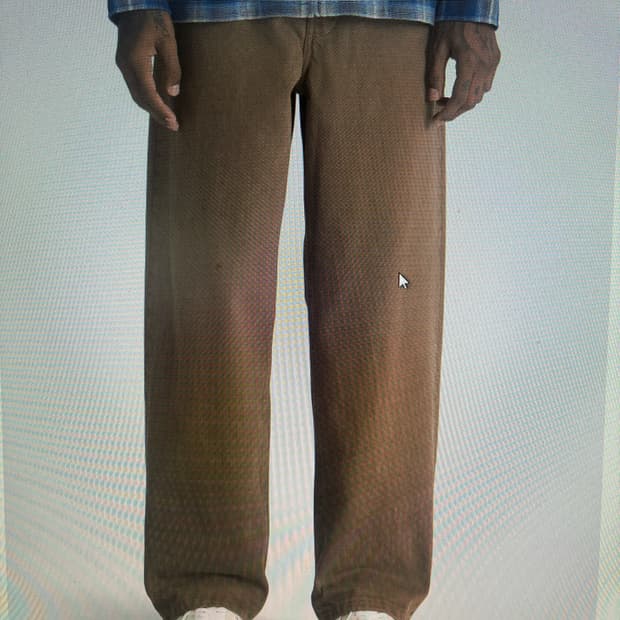 반스 체크-5 배기 데님 팬츠