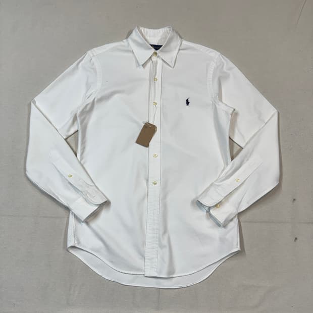 XS) 폴로 랄프로렌 클래식 화이트 옥스포드 셔츠 T4