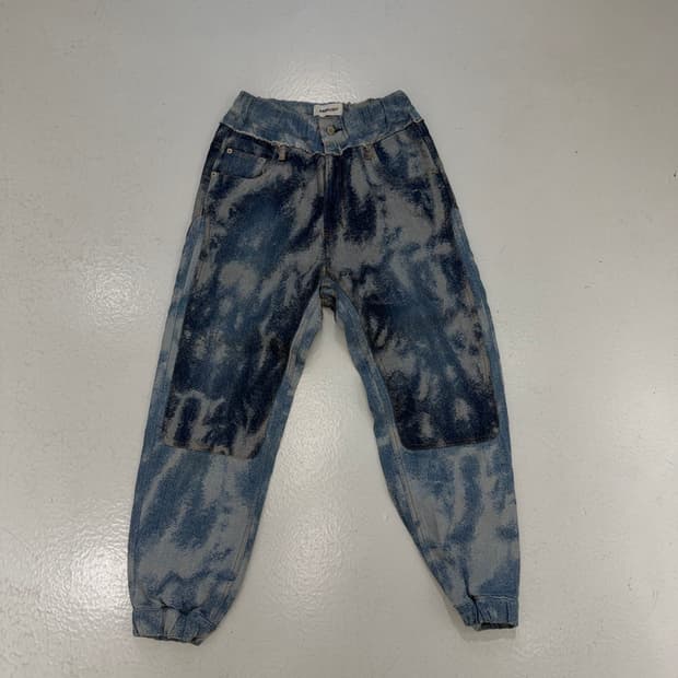 AMBUSH Acid Wash Denim Track Pants