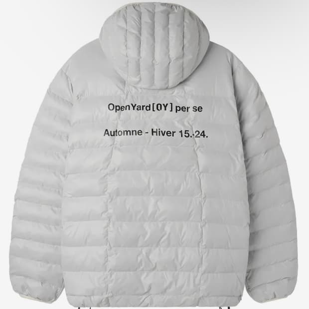 CURVED ZIPPER LIGHTWEIGHT PUFFER JACKET