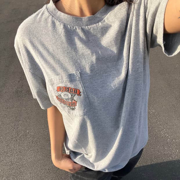 할리데이비슨 밀워키 멜란지 티셔츠