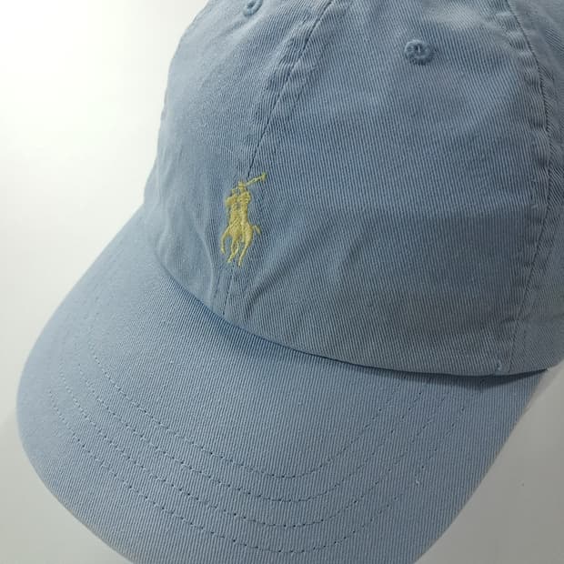 CK423 L 폴로 90s 가죽스트랩 옐로우포니 스카이블루 볼캡