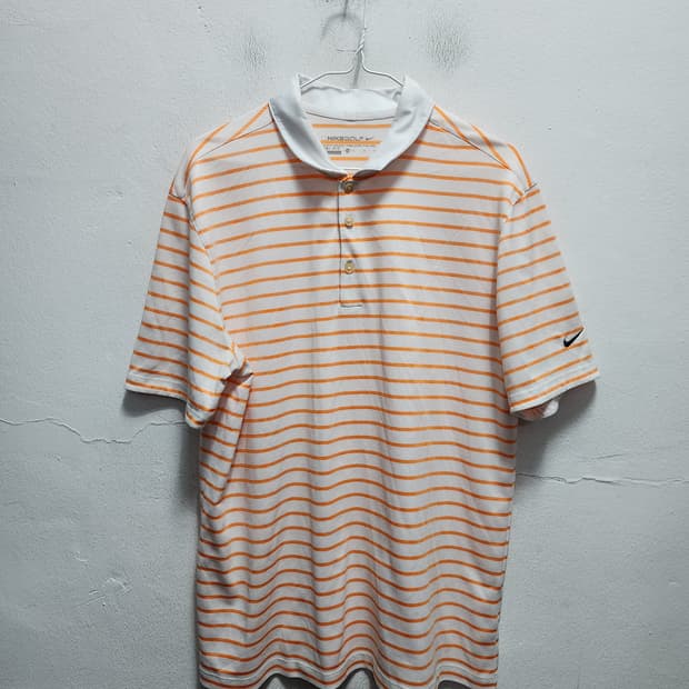 나이키 골프 스트라이프 반팔 카라티