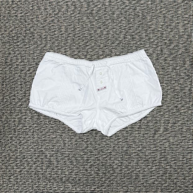 Sculptor Micro Pumpkin Shorts White